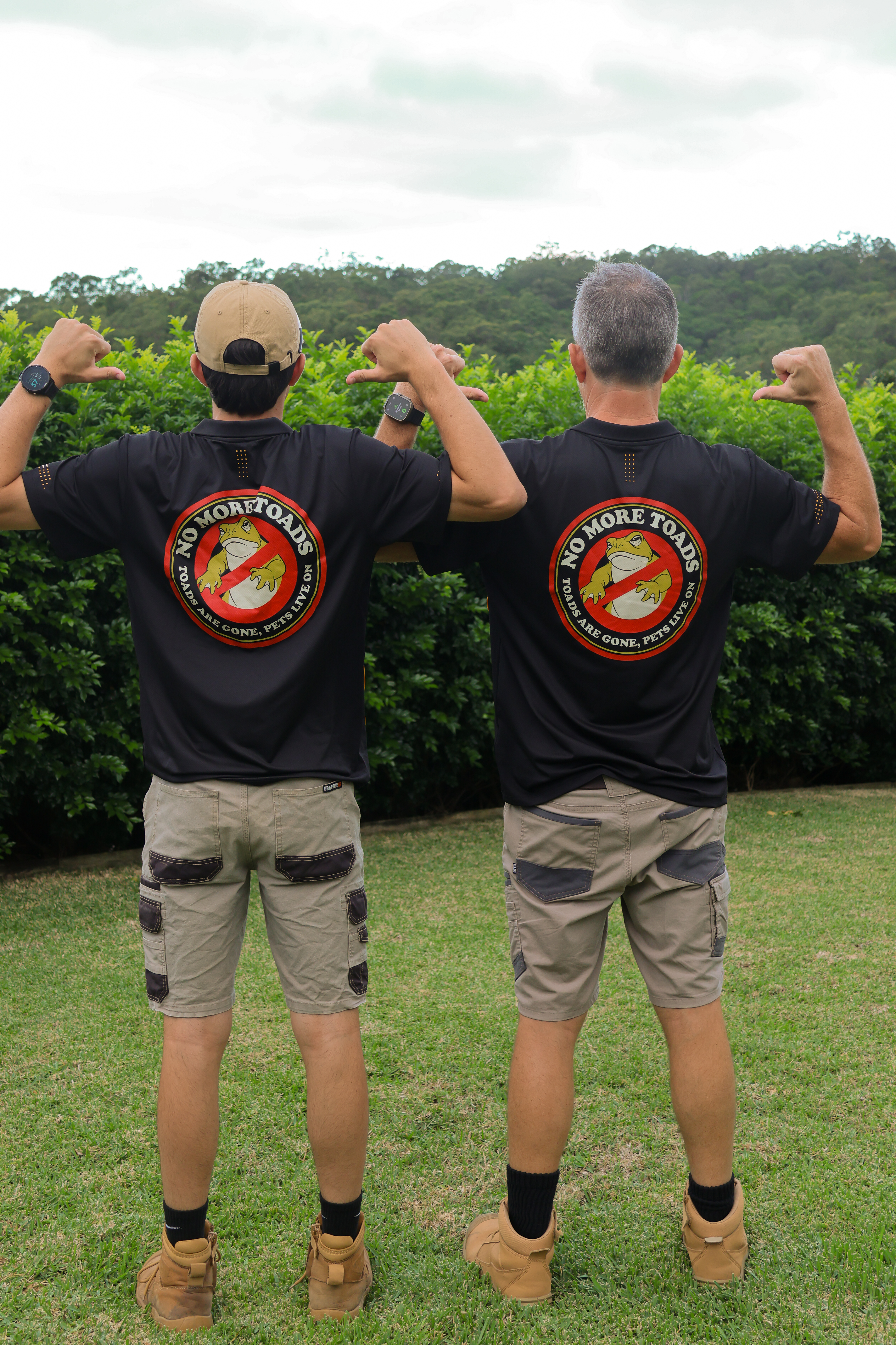 No More Toads team showing their branded uniforms