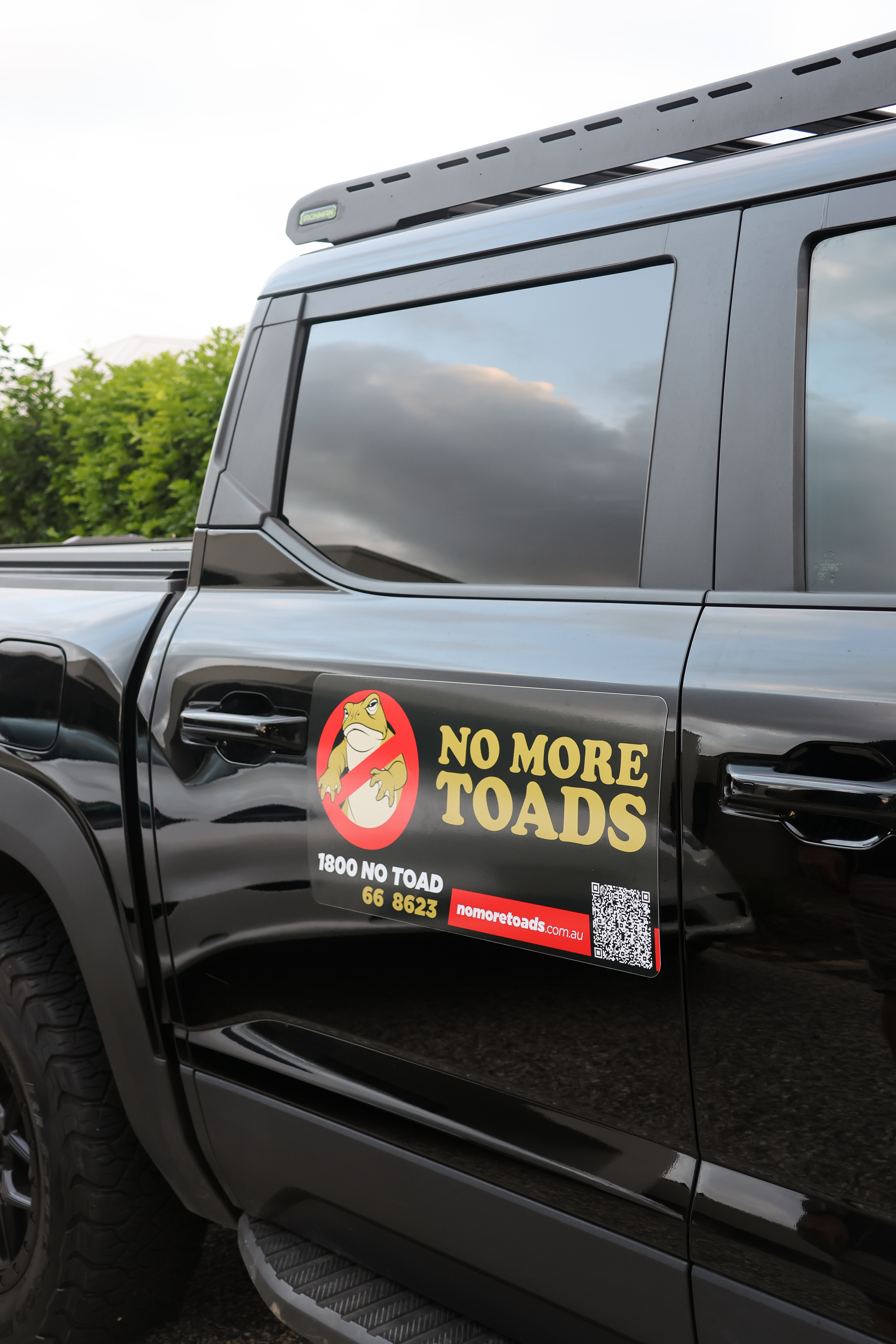 No More Toads branded service vehicle — professional cane toad removal specialists Gold Coast and Brisbane
