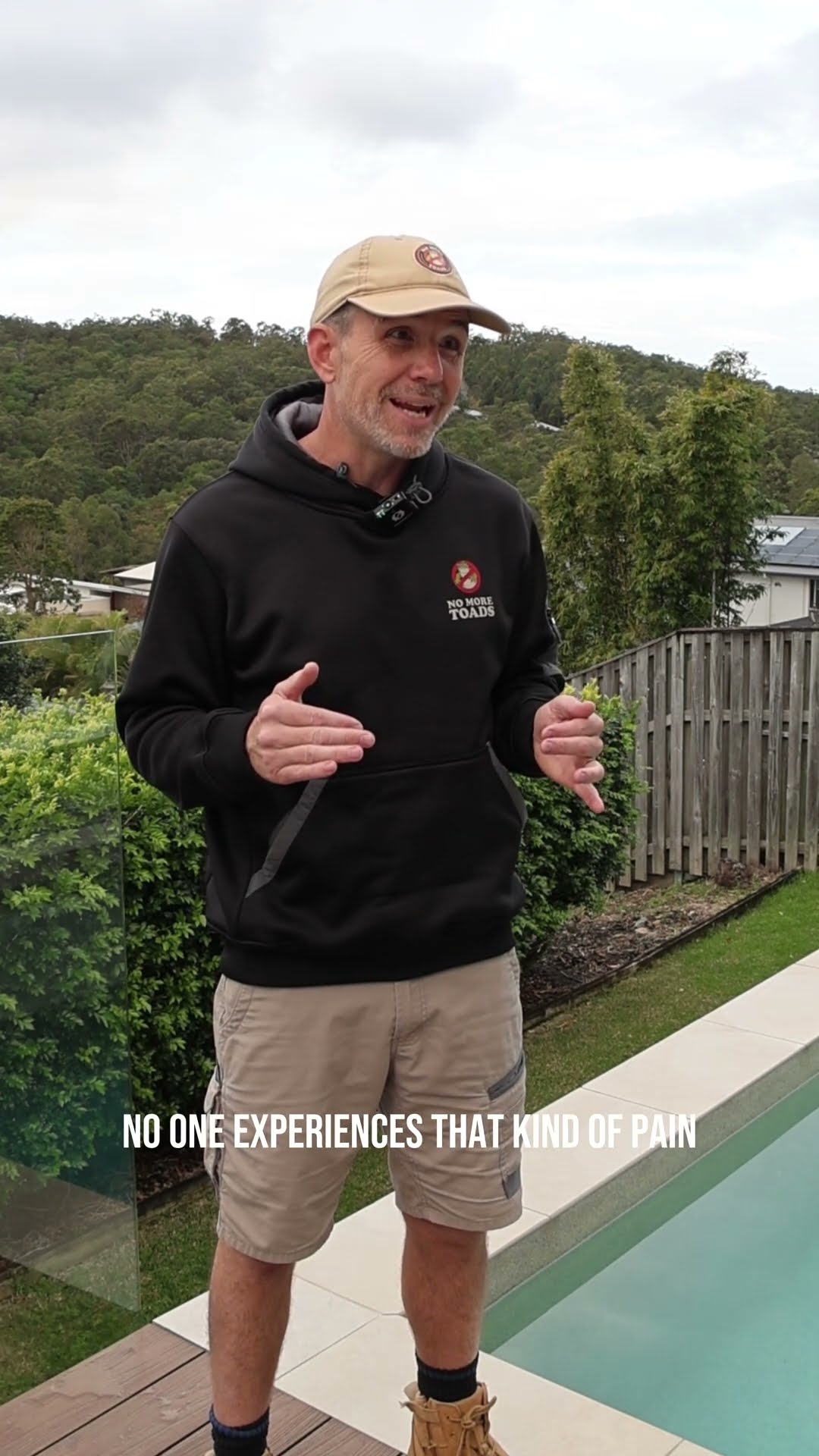 Matt, Founder of No More Toads, telling the story of why the business started
